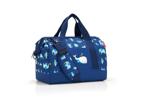 reisenthel Allrounder M Kids Reisetasche für Kinder - Reisetaschen für Kinder mit 18 l Volumen, 6 Innensteckfächern und wasserabweisendem Material. Ideal für Urlaub und Übernachtungen, mit praktischem Trolley-Anschluss.