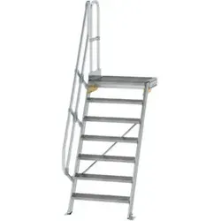 Aluminium-Treppe 60° mit Podest von Günzburger