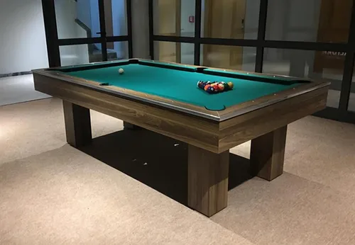 Billardtisch Pooltisch 8ft – Freizeitspaß für Zuhause - Ideal für gesellige Abende: 8 Fuß Billardtisch in Braun, Maße ca. 257,5 x 145,5 cm, sorgt für Unterhaltung und Spaß in jedem Raum.