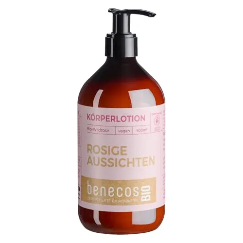 benecosBIO - Körperlotion BIO-Wildrose - ROSIGE AUSSICHTEN - vegan - recyceltes Plastik