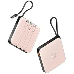 VRURC 20000 mAh Powerbank mit integriertem Kabel und Schnellladung