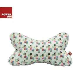 POWER INN® Leseknochen | Bunte Blöcke | Nackenkissen | Reisekissen