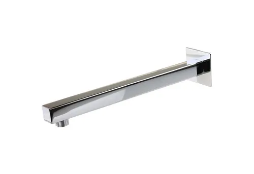 Sanixa Duschkopfhalter Duscharm eckig hochwertig massiv Messing verchromt Brausearm Dusche, (Anschluss Duschkopf, Duscharm eckig hochwertig massiv Messing verchromt)