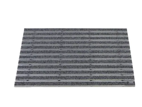 EMCO DIPLOMAT Rips Eingangsmatte hellgrau 75x50cm in grau von Emco
