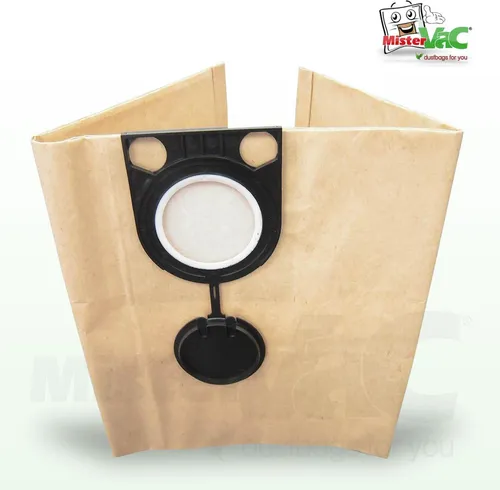 MisterVac Staubsaugerbeutel 5 Stück kompatibel mit Metabo 602012000 AS 20 L
