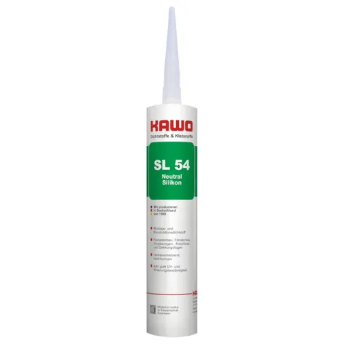 KAWO SL 54 Elastischer 1-K Silikon-Dichtstoff transparent
