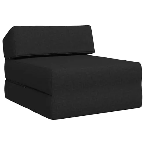 vidaXL Klappsofa Bett Schwarz 60 x 70 x 41 cm