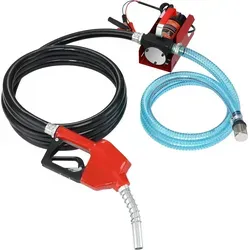 SucceBuy Kraftstoff-Transferpumpe, 12V DC 10 GPM Portable Electric Diesel Extractor Pump Kit mit automatischer Absperrdüse, Förder- und Ansaugsch...