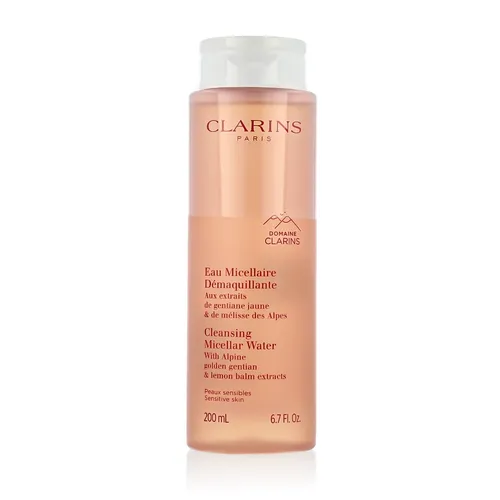 CLARINS Eau Micellaire Démaquillante 200 ml - Gesichtsreinigung: Frisches Mizellen-Reinigungswasser, entfernt sanft Makeup und Unreinheiten in einem Schritt, ideal für empfindliche Haut.
