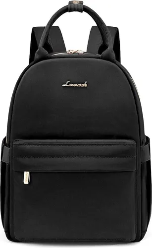 Kleiner Rucksack Damen Wasserdicht 11 Zoll Schwarz