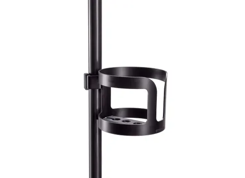 König & Meyer 16026 Universal-Getränkehalter XL - Praktischer Getränkehalter für Notenständer, passend für Durchmesser bis 30 mm, ideal für Musiker, die ihre Getränke griffbereit haben möchten.
