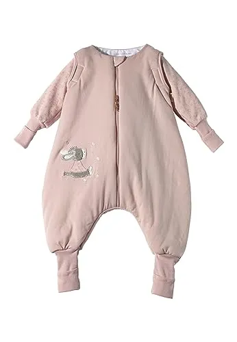 Sterntaler Schlafsack mit Beinen Esel Emmi Girl 68/74 - Baby Schlafsäcke, weicher Baumwoll-Jersey, atmungsaktiv und ganzjährig nutzbar mit abnehmbaren Ärmeln für optimalen Komfort und Bewegungsfreiheit.
