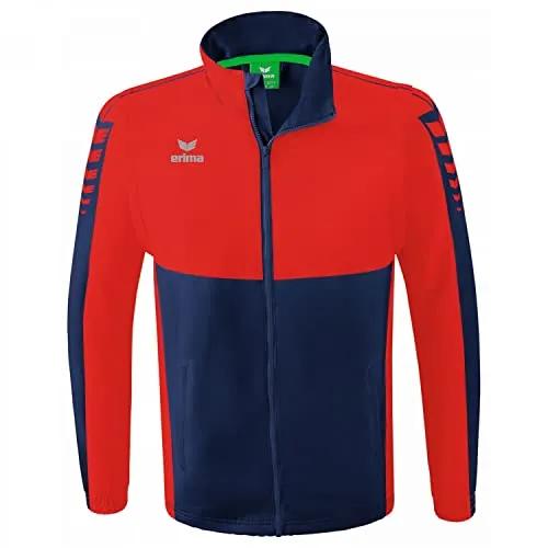 Erima Unisex Six Wings Jacke mit abnehmbaren Ärmeln, new navy, 3XL - Funktionsjacke für Damen und Herren, wind- und wasserabweisend mit abnehmbaren Ärmeln für optimale Flexibilität und Komfort.
