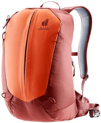 Deuter AC Lite 17 Rucksack – Leichter 17L Wanderrucksack in Rot - Wanderrucksäcke: Kompakter und gut belüfteter Rucksack mit cleveren Details für schnellen Zugriff auf deine Ausrüstung.