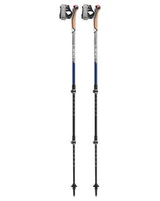 Leki Nordic Walking Stöcke Traveller Carbon blau