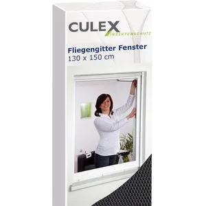Fliegengitter Culex anthrazit, 130 x 150cm, mit Klettband, für Fenster