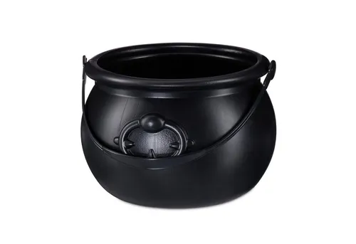 relaxdays Hexen-Kostüm Hexenkessel schwarz