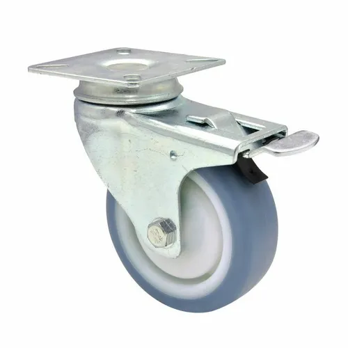 Transportrolle Hartgummirolle Apparate-Lenkrolle mit Bremse Transportrollen 75 m