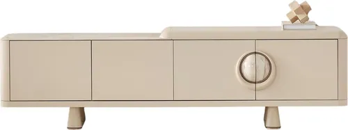 TV Board Sebastian Holzwerkstoff Cremeweiß Beige, Produktauswahl:TV Board