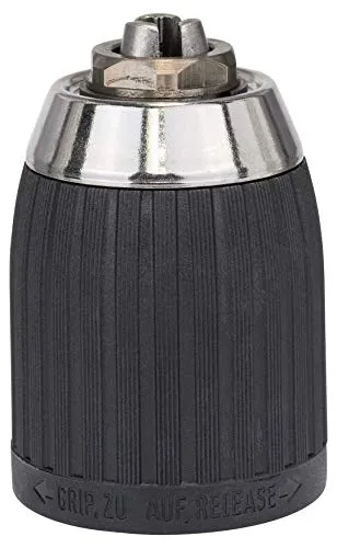 Bosch Zubehör Schnellspannbohrfutter 13 mm - Bohrfutter für einfache Handhabung ohne Schlüssel, ideal für schnelles Einspannen von Bohrern mit einer Hand. Kompatibel mit den meisten gängigen Bohrern.