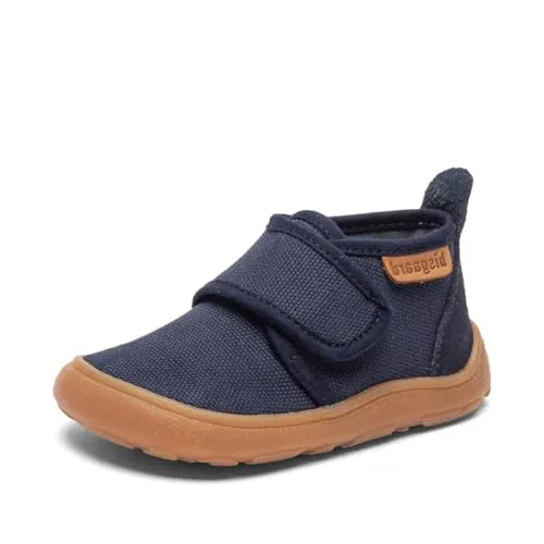 Bisgaard Barfußschuh basic - Bequemer Hausschuh für Kinder - Hausschuh mit verstellbarem Klettverschluss, rutschfester Gummisohle und atmungsaktivem Futter für maximalen Komfort und gesunde Fußhaltung.