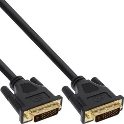 InLine DVI-DVI Kabel 10 m - Multimedia Kabel für hochauflösende Videoübertragungen, ideal für Heimkino und Gaming mit einer Länge von 10 m.