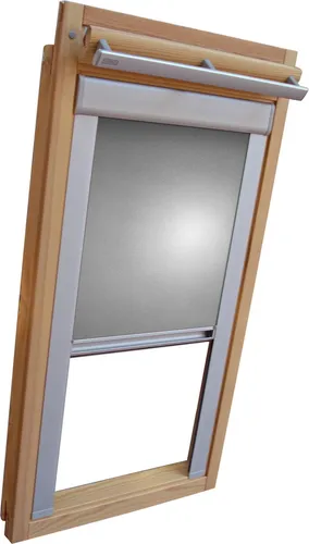 Verdunkelungsrollo THERMO Alu für VELUX Dachfenster GGL/GPL/GGU/GPU - SK10 - Silber-Grau