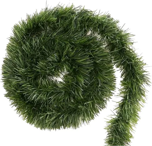 happymas Girlanden XXL Weihnachtsgirlande 10 Meter in grün von happymas