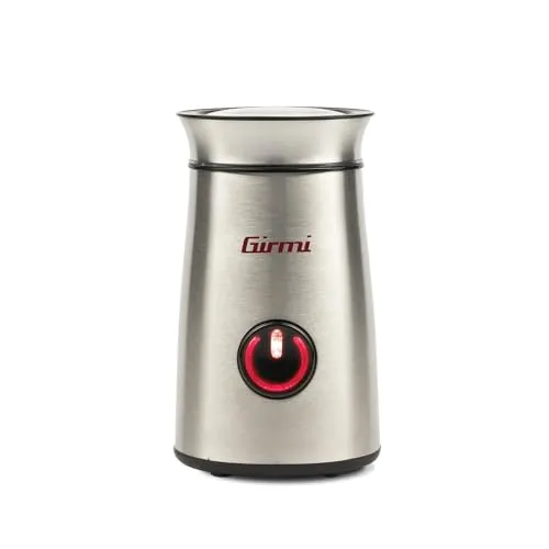 Girmi CC01 Elektrische Kaffeemühle - aus gebürstetem Edelstahl, ideal für 50 g Kaffeebohnen und Gewürze