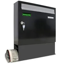 Briefkästen Grau von AL Briefkastensysteme