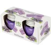HS Candle Duftkerze Macaron Kerzen 2er Pack Blueberry in blau von HS Candle