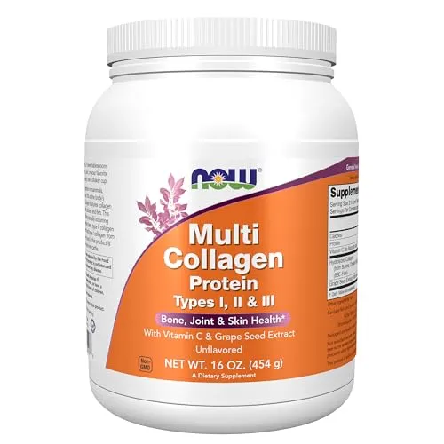 Produktbild Multi Kollagen Protein Typen I, II & III Pulver (454 g)