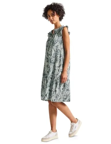 STREET ONE Damen 1408780 Gemustertes Tunika-Kleid von Street One