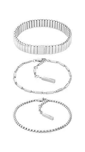 Calvin Klein Damen Armbandset CK STACKED aus Edelstahl