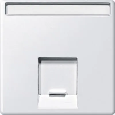 Merten MEG4573-0419 Zentralplatte für Schneider Electric-Connector, System M, 1fach, polarweiß