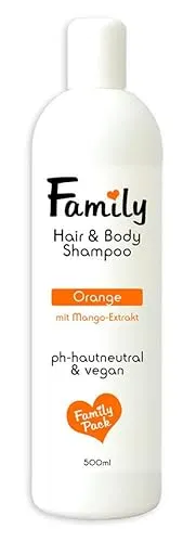 Family Hair & Body Shampoo Orange - vegan - 500ml