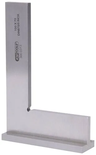 KS Tools 300.0313 Anschlagwinkel - Sonstige Handwerkzeuge, nach DIN 875/0 für präzise Arbeiten im Maschinenbau, ideal zur Kontrolle von Rechtswinkligkeit und Parallelität, feinst geschliffen und justiert, aus rostfreiem Stahl.