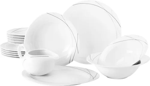 Seltmann Weiden Trio Highline 71381 Tafelservice 16 tlg. in weiß von Seltmann Weiden