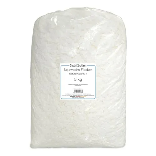 Produktbild Sojawachs Flocken 5kg Kerzenwachs NatureWax® C-1 Wachs zum Kerzen gießen