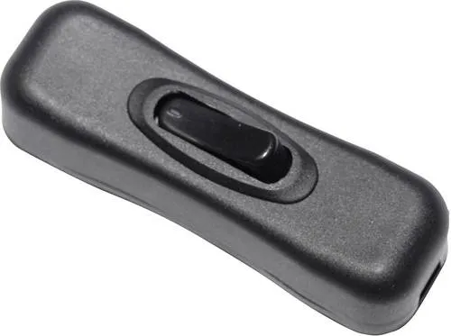 TRU COMPONENTS Schnurschalter Schwarz 1 x Aus/Ein 2A 1St.