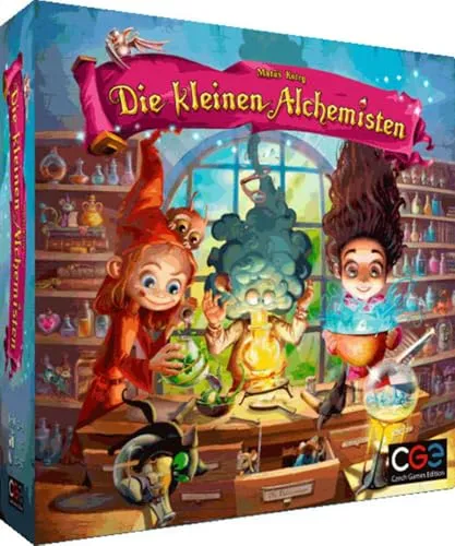 Die kleinen Alchemisten - Familienspiel mit App-Unterstützung - Gesellschaftsspiel mit Puzzle-Elementen, ideal für 2-4 Spieler. Entdecken Sie die Geheimnisse der Alchemie mit einer kostenlosen Begleit-App für einen einfachen Einstieg!