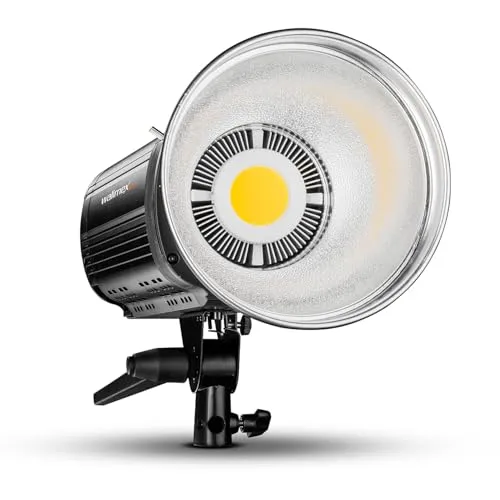 Walimex pro Niova Plus Daylight LED Videoleuchte 200W - Dauerlichter für professionelle Videoproduktionen, bietet eine hohe Lichtstärke und eine natürliche Farbtemperatur für perfekte Beleuchtung.