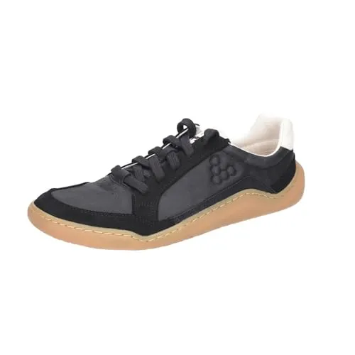 VIVOBAREFOOT Damen Gobi II Leder Raven Trainer 40 EU - Hochwertige Lederschuhe mit zeitlosem Design, ideal für den Alltag. Die Gobi II bietet eine bequeme Passform und eine langlebige Gummisohle für optimalen Halt.