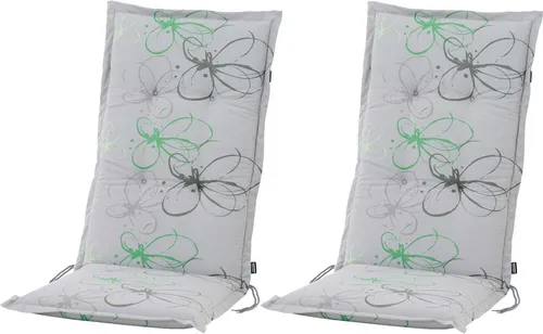 BURI Hochlehner Auflage für Gartenstühle - 120x48x7cm, Blumenmuster - Genießen Sie höchsten Komfort mit der BURI Hochlehner Auflage. Die extra dicke 7 cm Polsterung und das stilvolle Blumenmuster machen sie ideal für Garten und Terrasse. Lichtecht und langlebig – für entspannte Stunden im Freien.
