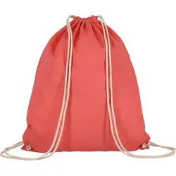 10er Pack Turnbeutel - OEKO-TEX 100 zertifiziert | mit robusten Zugbändern | 38x46cm | Jutebeutel | Einkaufstasche | unbedruckt, lachs, 10 Stück