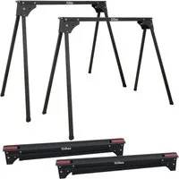 TRUTZHOLM 2er Set Klappbare Arbeitsböcke bis 1000 kg