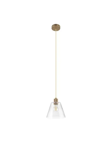 Eglo COPLEY E27 Hängeleuchte Ø200mm in Goldfarben - Elegante Hängelampe aus Stahl und Glas, dimmbar und ideal für stilvolle Innenräume. Die goldfarbene Pendelleuchte setzt besondere Akzente in jedem Raum.