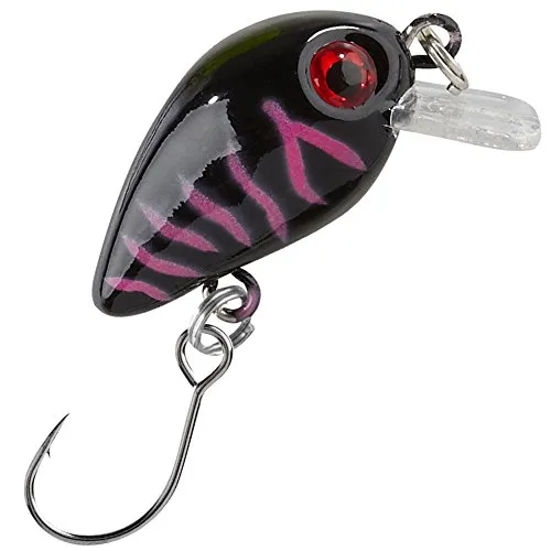 Balzer Trout Crank 3cm 2g - Wobbler zum Spinnfischen auf Forellen & Barsche, Forellenwobbler, Forellenköder zum Spinnangeln, Farbe:Schwarz