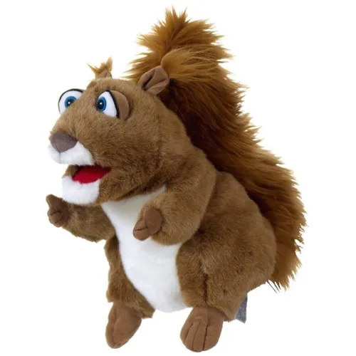 LIVING PUPPETS Handpuppe Gerda das Eichhörnchen W798 - Handpuppe: Lebendige Eichhörnchenfigur, ideal für kreative Rollenspiele und zur Förderung der Fantasie bei Kindern.