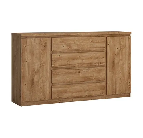 Lomadox Sideboard FORTALEZA-129, Eiche Nb., 2 Türen, 4 Schubladen